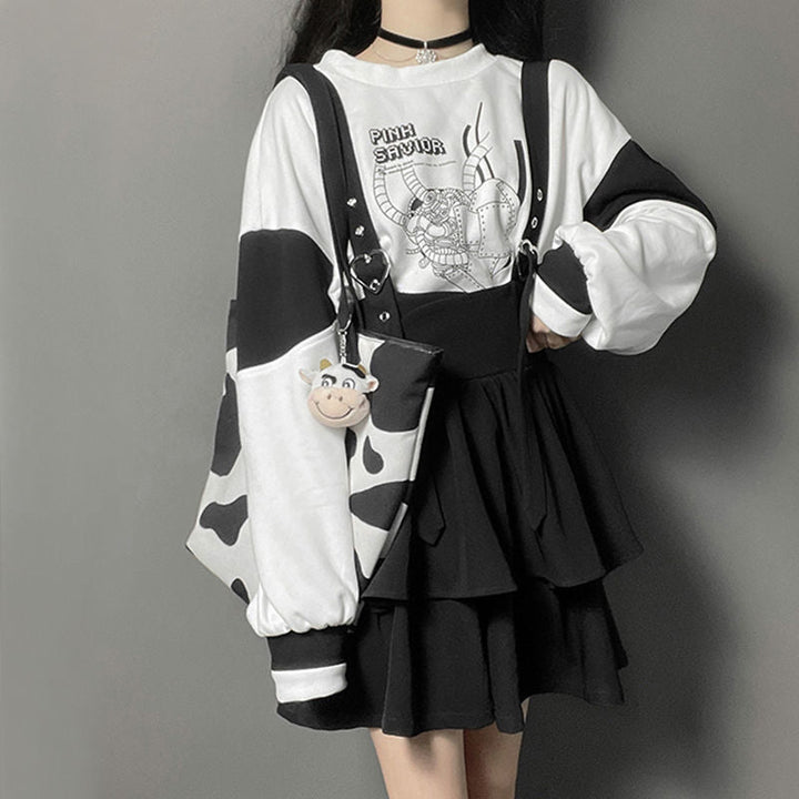 Anime Pastel Gothic Clothing Set Dark Tiger