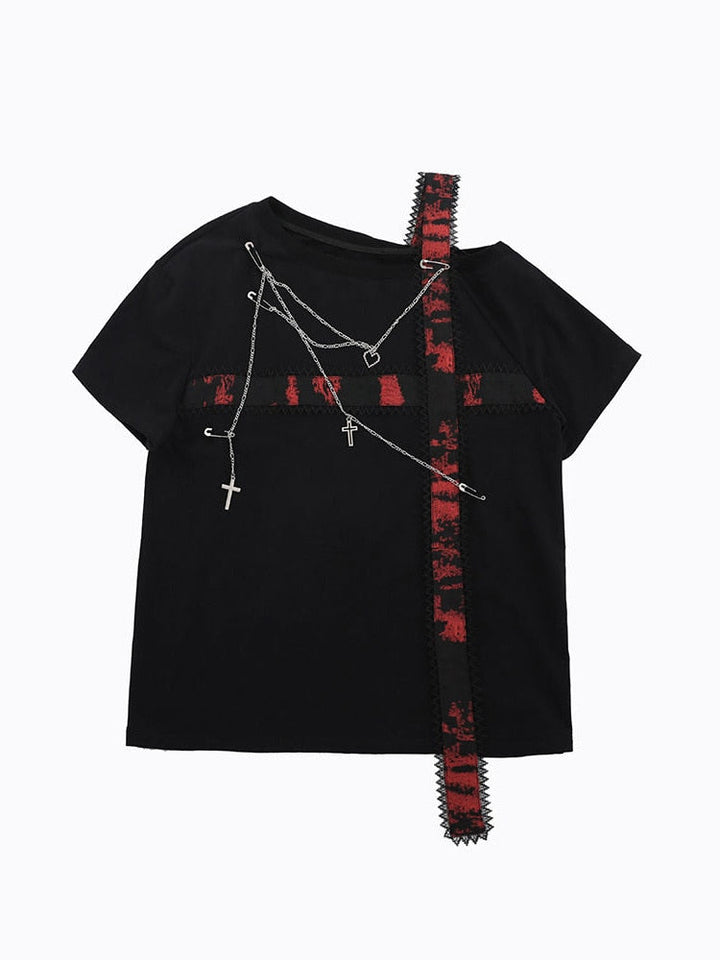 Y2K Aesthetic Grunge T-Shirt Dark Tiger