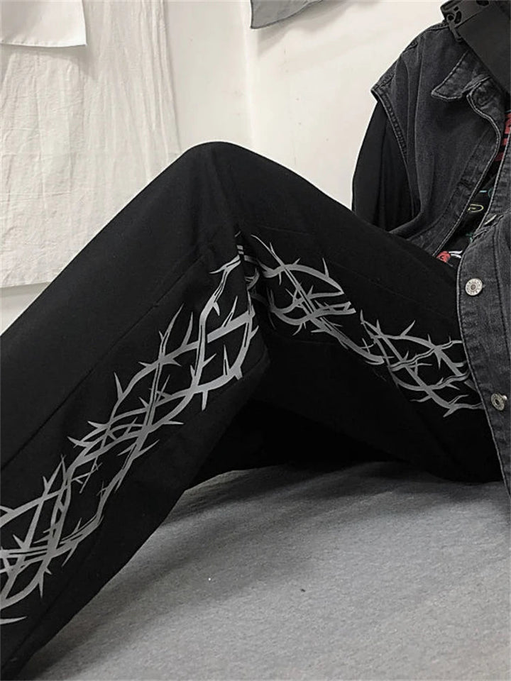 Y2k Vintage Fashion Pants Dark Tiger