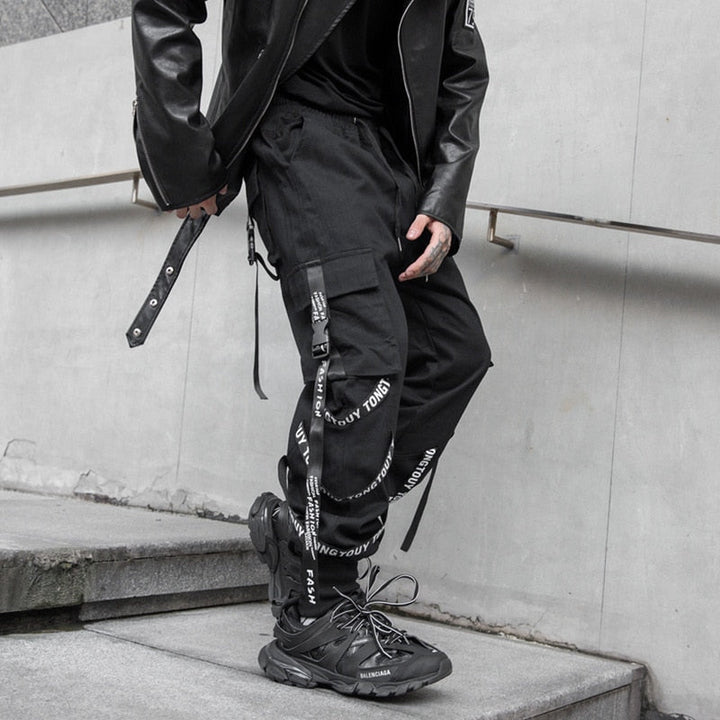 Techwear Cargo Joggers Dark Tiger