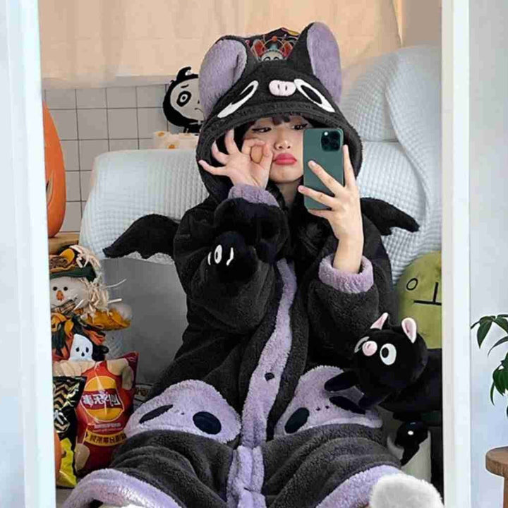 Kawaii Halloween Bat Kigurumi Dark Tiger