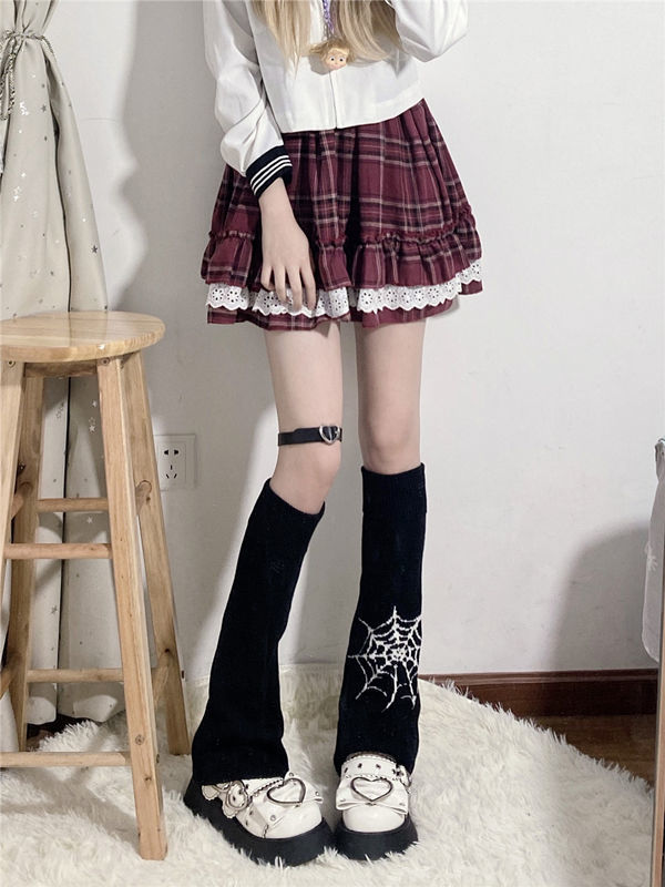 Goth Girl Japanese Leg Warmers Dark Tiger