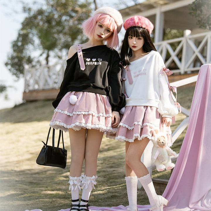 Pastel Goth Heart Sweater Dark Tiger