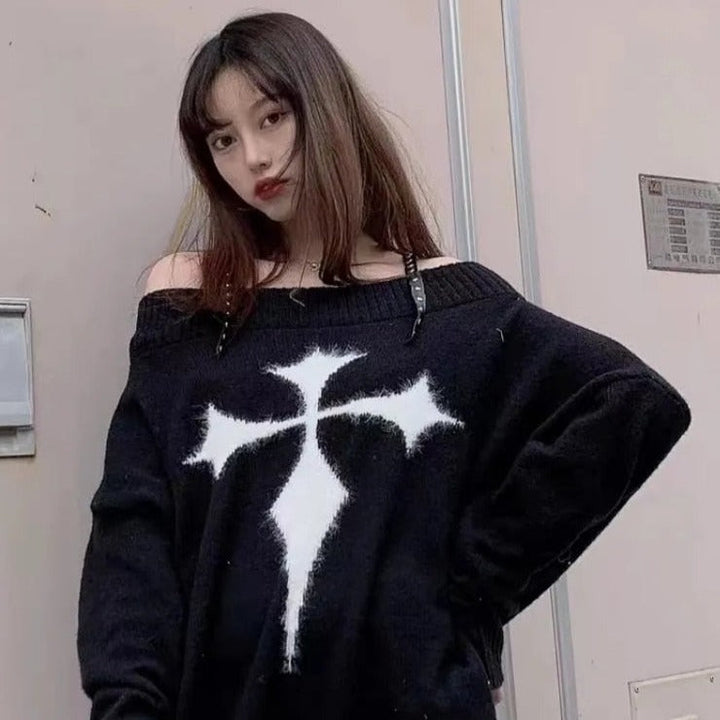 Gothic Harajuku Sweater Dark Tiger