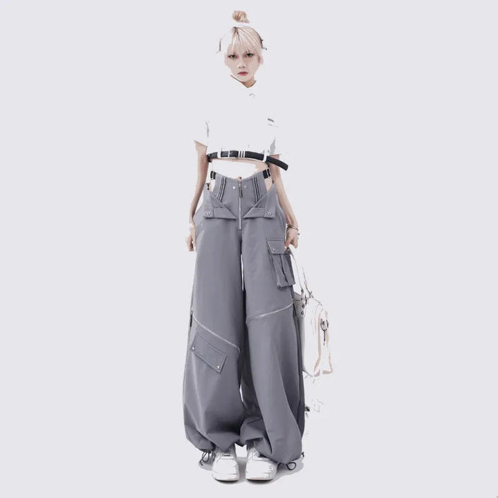 Y2K Techwear Pants Dark Tiger