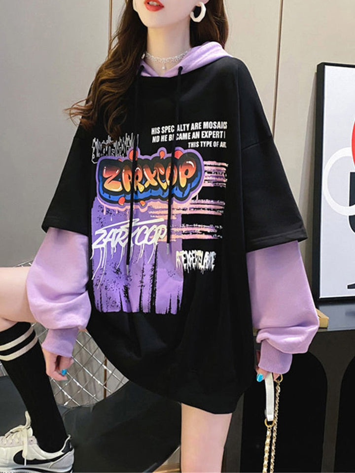 Harajuku Punk Aesthetic Hoodie Dark Tiger