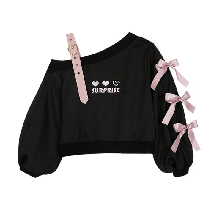 Pastel Goth Heart Sweater Dark Tiger