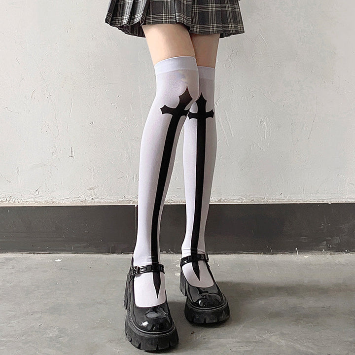 Gothic Japanese Stockings Dark Tiger