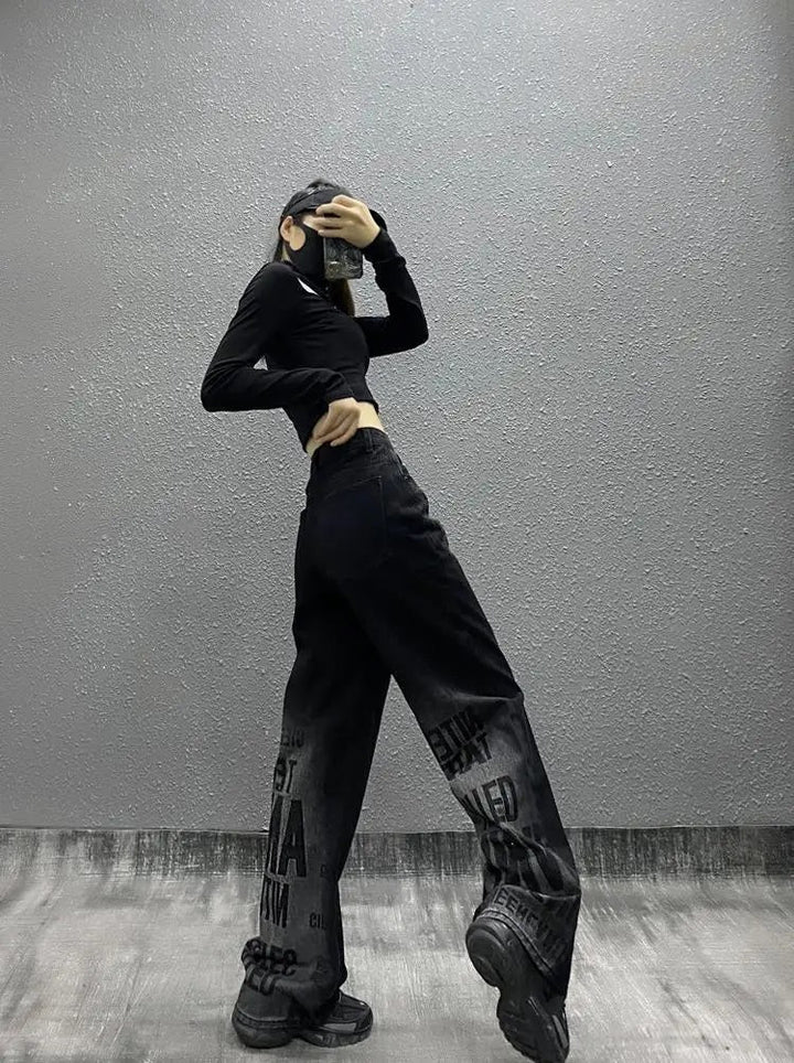 Streetwear Gothic Jeans Dark Tiger