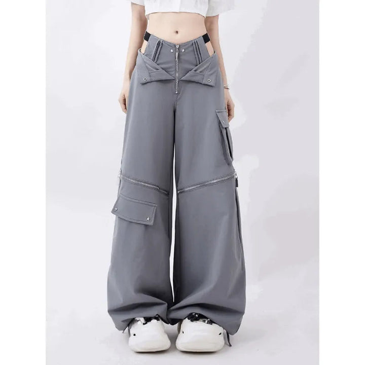 Y2K Techwear Pants Dark Tiger
