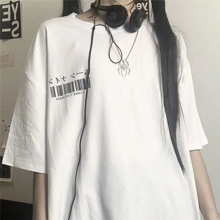 Y2k Techwear T-shirt Dark Tiger