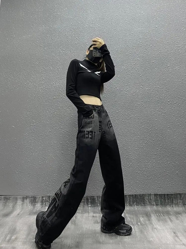 Streetwear Gothic Jeans Dark Tiger