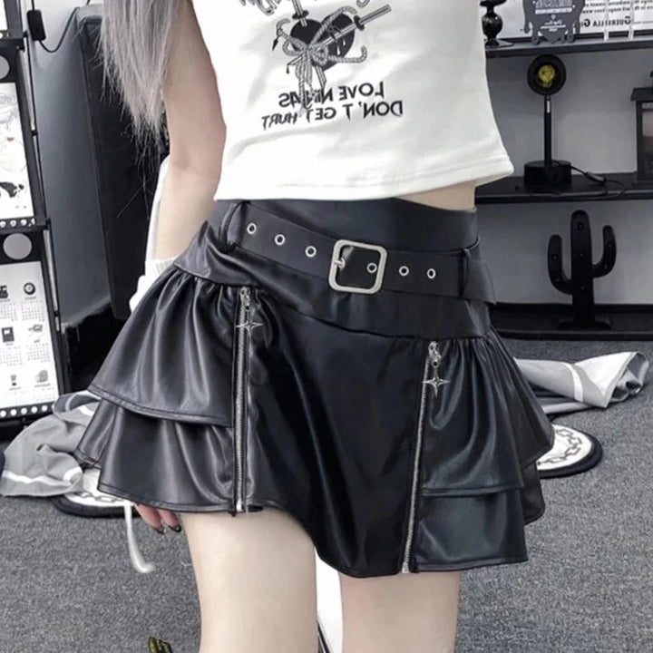 Aesthetic Gothic Style Skirt Dark Tiger
