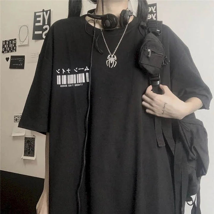 Y2k Techwear T-shirt Dark Tiger