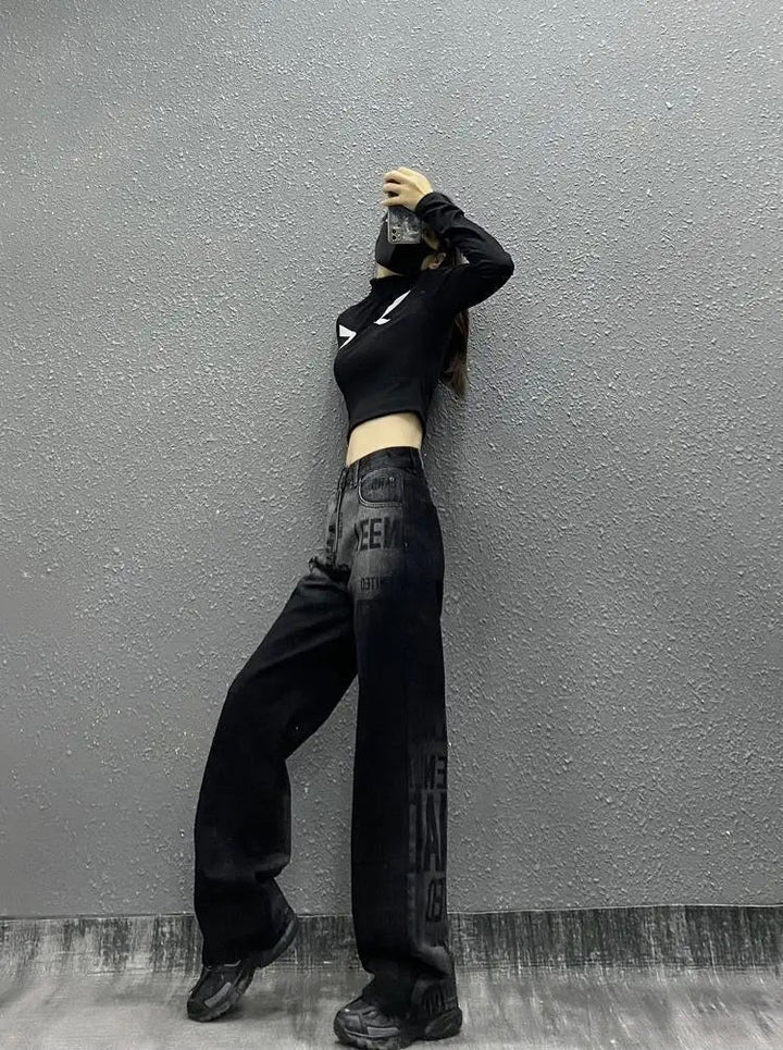 Streetwear Gothic Jeans Dark Tiger