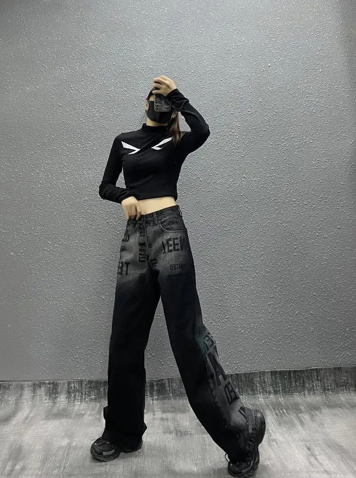 Streetwear Gothic Jeans Dark Tiger